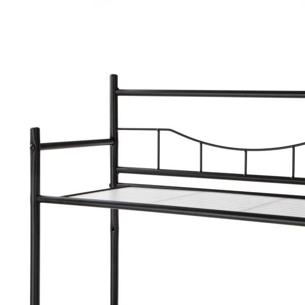Mainstays 3-Shelf Over the Toilet Steel Freestanding Storage Shelf Unit, Silver, Holds up to 30 lb Capacity
