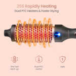 Suerbeaty Curling Iron Brush for Blowout Look, 9 Heat Temps Hot Ionic curling iron 1 1/2 inch Dual Voltage for Traveling