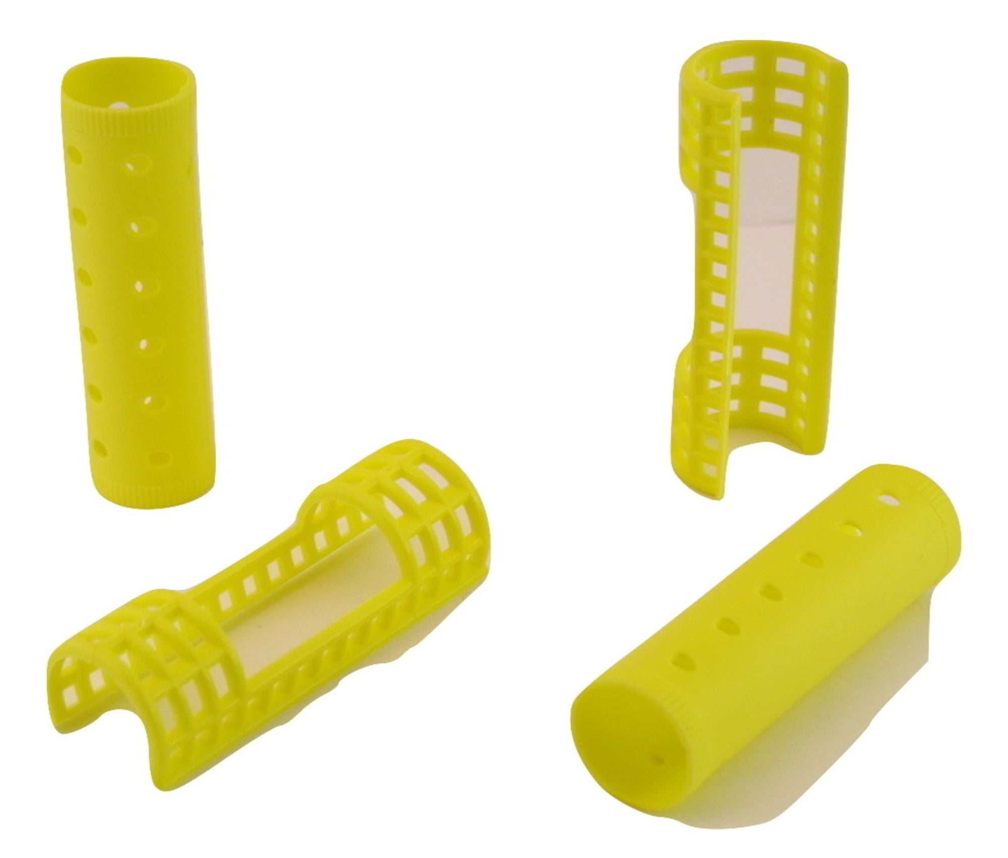 Donna Salon Quality Snap On Magnetic Hair Roller Medium, Yellow, 12 Ea