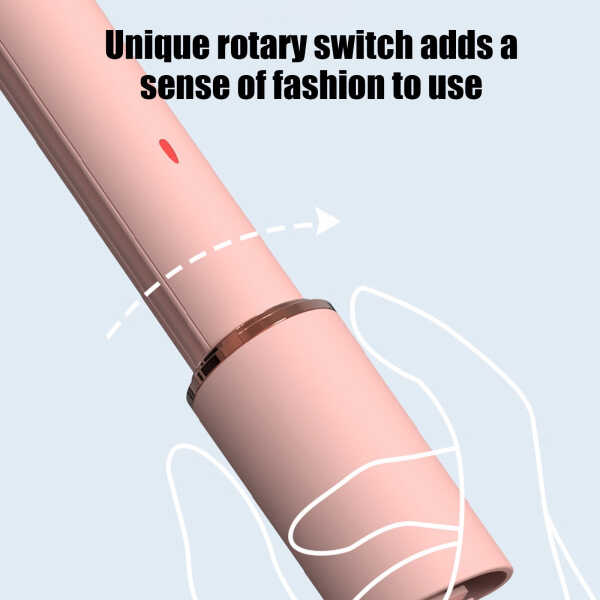 Slhenay Mini Curling Iron for Short Hair, Travel Curling Iron, Small Curling Wand, Hair Curling Iron Heat-Up Fast, Pink Portable