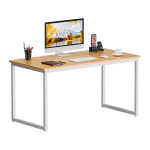 ZenSports 47-inch Home Office Computer Desk Modern Large MDF Study Desk Black