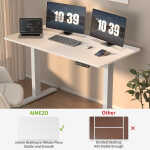 AIMEZO Electric Standing Desk, 48 x 24 inch Adjustable Height Desk with Whole-Piece Tabletop, Stand up Desk for Home Office