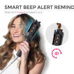 TYMO CURLPRO Automatic Curling Iron, Rotating Hair Curler for Lasting Beach Waves, 500M Ionic, Dual Voltage & Lightweight, 1