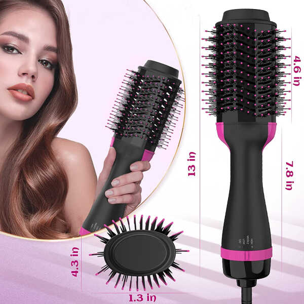 DEISNGB Professional Hair Dryer Brush, Hot Air Brush, One Step Hair Dryer & Hot Air styler for Hair Salon, Blowing