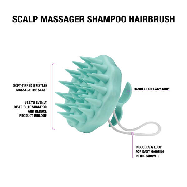Conair Shampoo Scalp Massage Brush, Reduce Buildup