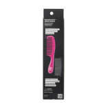 The Knot Dr. for Conair Double Detangler All Purpose Comb with Removable Metal Teeth, Pink