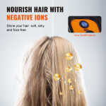 KFFKFF Ionic Hair Dryer with Hood, 1875W Professional Bonnet Hair Dryer, Timer Function, 3 Heat Settings & Speed Control,