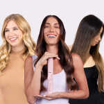 L'ange Hair Le Duo Grande 360&deg Airflow Styler | 2-in-1 Curling Wand & Titanium Flat Iron Hair Straightener (Black)