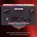 HLDIRECT 47 inch Gaming Desk, Ergonomic Gamer Table, Computer Table, Pc Workstation