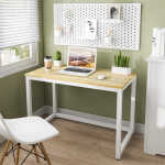 Hoffree 43 inch Computer Desk Home Writing Desk Office Furniture Computer Table Study Writing Table Workstation Modern Simple PC
