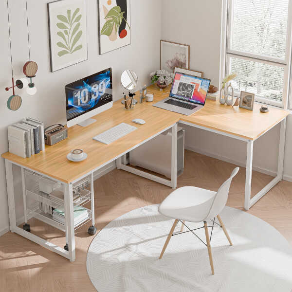 ZenSports 47-inch Home Office Computer Desk Modern Large MDF Study Desk Black