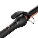Kim Kimble Celebrity Series 1" Ceramic Tourmaline Digital Spring Hair Curling Iron with Heat Resistant Protective Glove, Black &