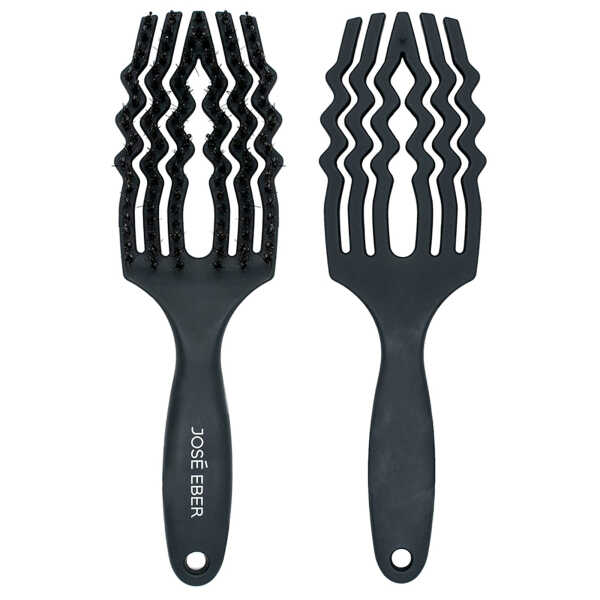 Jose Eber: Professional Series - Detangler Brush - 100% Natural Boar Hair With Nylon Bristle, Reduces Breakage, For All